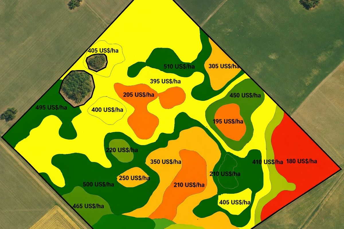 Mapa de costos agrícolas